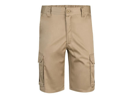 VL HEBE. Stretch-Bermudashorts mit mehreren Taschen (240 g/m²), aus Baumwolle (46 %), EME (38 %) und Polyester (16 %)