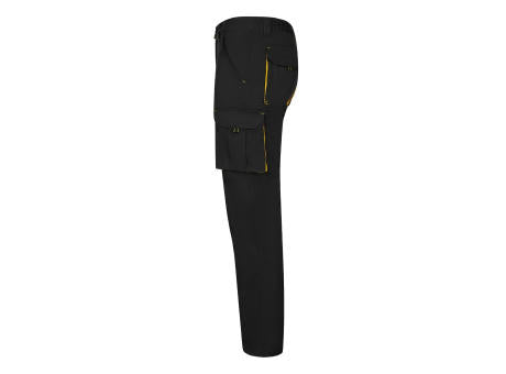 VL FIDES. Zweifarbige Stretch-Hose mit mehreren Taschen (240 g/m²), aus Baumwolle (46 %), EME (38 %) und Polyester (16 %)