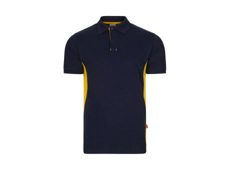 VL SUPAY. Zweifarbiges Piqué-Poloshirt (180 g/m²), kurzärmelig, aus Baumwolle (60%) und Polyester (40%)