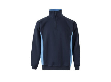 VL SVAROG. Zweifarbiges Frottee-Sweatshirt (260 g/m²), aus Polyester (65 %) und Baumwolle (35 %)
