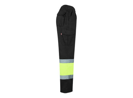VL ATHENA. Zweifarbige Hose aus Twill (210 g/m²), gefüttert, mit mehreren Taschen, aus Baumwolle (20%) und Polyester (80%)