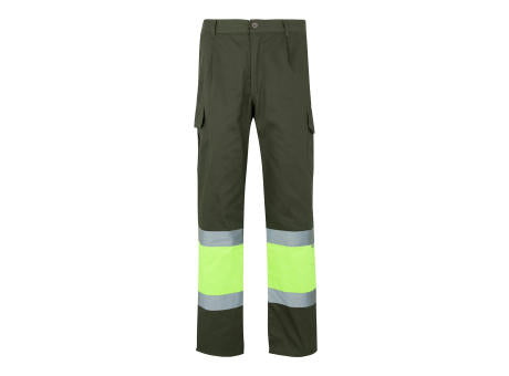 VL ATHENA. Zweifarbige Hose aus Twill (210 g/m²), gefüttert, mit mehreren Taschen, aus Baumwolle (20%) und Polyester (80%)