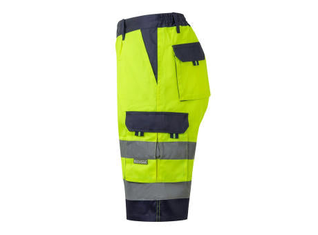 VL HADES. Zweifarbige Bermudashorts mit mehreren Taschen (210 g/m²), aus Baumwolle (20%) und Polyester (80%)