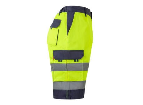 VL HADES. Zweifarbige Bermudashorts mit mehreren Taschen (210 g/m²), aus Baumwolle (20%) und Polyester (80%)