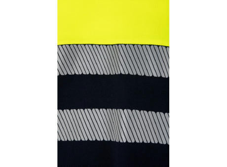 VL BASTET. Zweifarbiges T-Shirt aus Piqué (150 g/m²), aus Baumwolle (55 %) und Polyester (45 %)