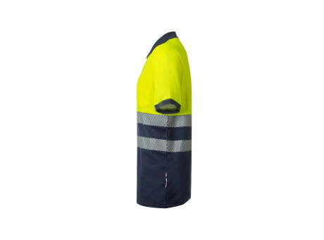 VL ACHELOUS. Zweifarbiges Piqué-Poloshirt (150g/m²) mit kurzen Ärmeln, aus Baumwolle (55%) und Polyester (45%)