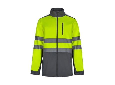 VL HESTIA. Zweifarbige Softshell-Jacke (280 g/m²) aus Polyester (96 %) und Elastan (4 %)