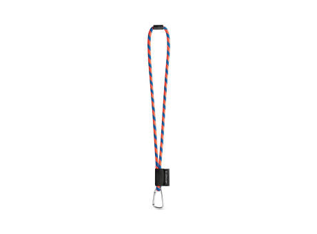 75089. SET Lanyard TUBE Long (Ø 7 mm) mit 55 mm D-förmigem Karabiner und Ø 7 mm Sicherheitsverschluss