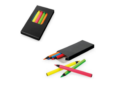 MEMLING. Bleistiftbox mit 6 Buntstiften