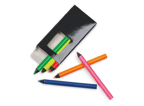 MEMLING. Bleistiftbox mit 6 Buntstiften
