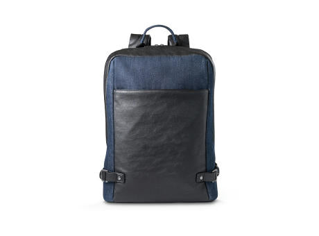 DIVERGENT BACKPACK I. Laptop-Rucksack bis zu 15.6'' aus Denim und PU