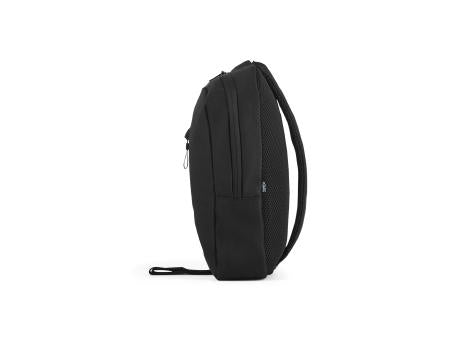 DELFOS. Rucksack mit einem Schultergurt aus 300D recyceltem Polyester und 600D recyceltem Polyester, mit 210D-Futter aus recyceltem Polyester