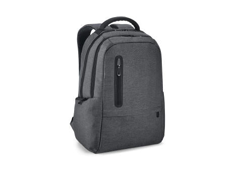 RE-BOSTON. Wasserabweisender 2Tone-Laptop-Rucksack aus recyceltem Nylon mit 210D-Fach