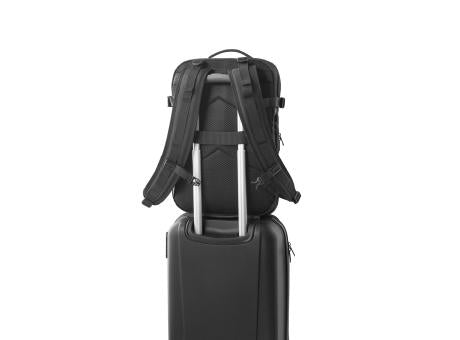DALLAS. Hochverdichteter Reiserucksack aus recyceltem 600D-Polyester für 17.3"-Laptop