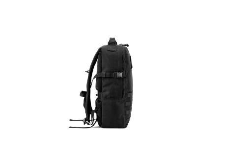 EDINBURGH BPACK. Rucksack im Militärstil aus 600D HD recyceltem Polyester und Innenfutter aus 210D recyceltem Polyester 17.3“