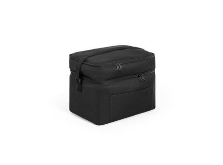 CANCUN LARGE. Kühltasche aus 600D, recyceltem Polyester, mit verstellbarem Gurtband 14 L