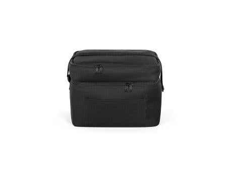 CANCUN LARGE. Kühltasche aus 600D, recyceltem Polyester, mit verstellbarem Gurtband 14 L
