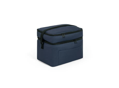 CANCUN LARGE. Kühltasche aus 600D, recyceltem Polyester, mit verstellbarem Gurtband 14 L