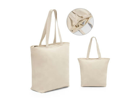 HACKNEY. Tragetasche aus 100% Baumwolle mit Verschluss (280 g/m²)