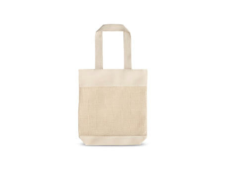 MUMBAI. Tragetasche mit Mesh aus 100% Baumwolle (180 g/m²)