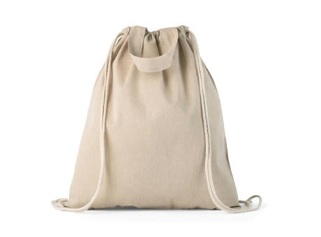 RISSANI. Tragetasche/Turnbeutel (2in1) aus recycelter Baumwolle (70%) und polyester (30% rPET) (140 g/m²)