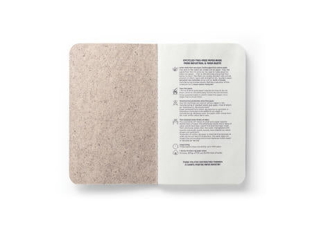 TEAPAD SOFT. Notizbuch A6 mit flexiblem Cover aus Teeblattverwertung (65%)