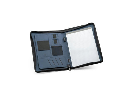 EMERGE FOLDER. A4 Mappe aus recyceltem Polyester (100% rPET) 300D mit Reißverschluss