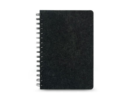MISHIMA. A5-Ringbuch mit flexiblem Einband aus recyceltem Filz (100% rPET) mit linierten Seiten