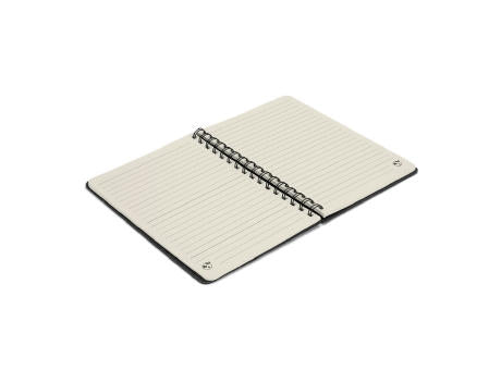 MISHIMA. A5-Ringbuch mit flexiblem Einband aus recyceltem Filz (100% rPET) mit linierten Seiten