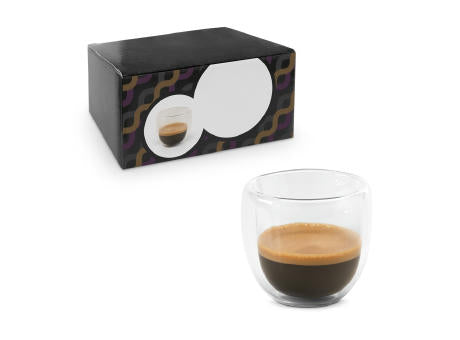 EXPRESSO. Borosilikatglas-Kaffee-Set mit 2 Gläsern