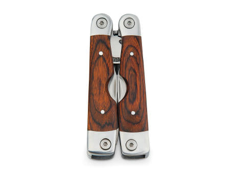 MAGNUM. Multifunktionswerkzeugset aus Edelstahl mit Holzdetails
