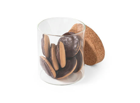 SPICE 700. Behälter (700 mL) aus Borosilikatglas mit Korkdeckel