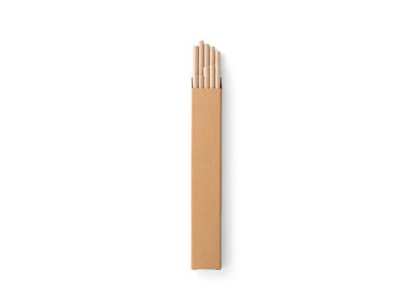 LAMONE. Strohhalm-Set aus Kraftpapier