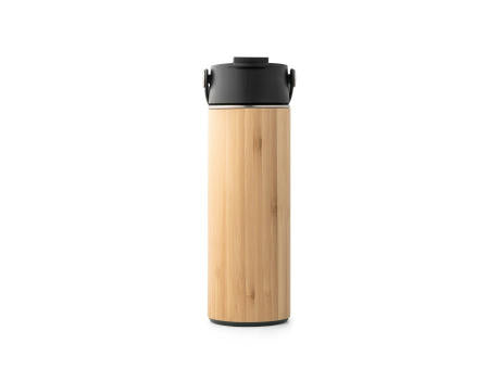 LAVER. Thermosflasche aus Bambus, Edelstahl und PP 440 ml