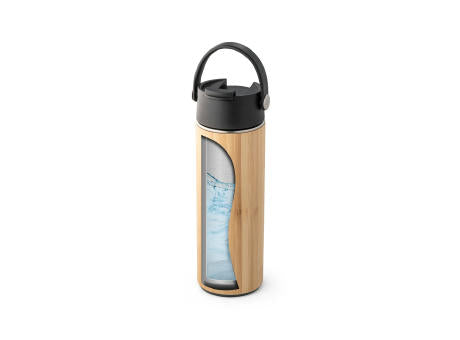 LAVER. Thermosflasche aus Bambus, Edelstahl und PP 440 ml