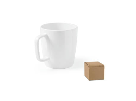 DHONI WHITE. Keramik-Becher 450 mL