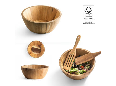 SAGE. Salatschüssel aus Cassiaholz