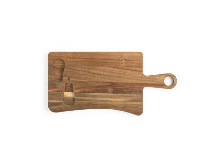 CASSIA. Käsebrett aus Akazienholz mit Griff