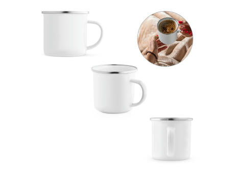 GOTZE SUB. Tasse (350 mL) aus Emaille geeignet für Sublimation