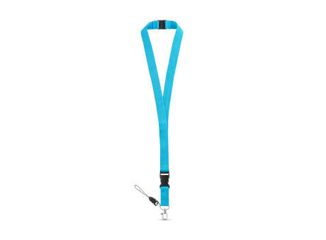 MURRAY. Lanyard aus Polyester (20 mm) mit einem Schlüsselband