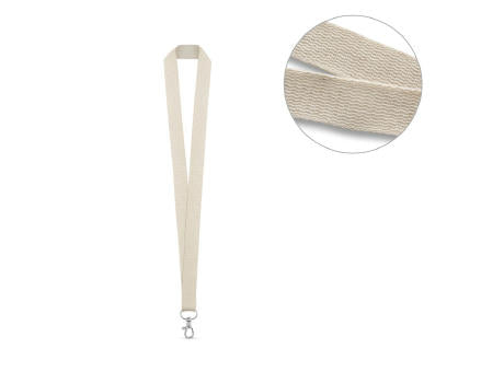 HEATHROW. Lanyard aus 100% Baumwolle