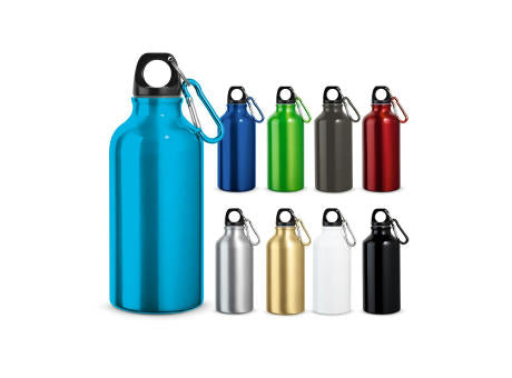 LANDSCAPE S. Aluminium-Sportflasche mit Karabiner 400 ml