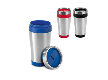 BATUM. Reisebecher aus Edelstahl und PP, 420 ml