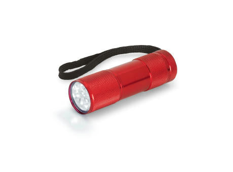 FLASHY. Taschenlampe aus Aluminium mit 9-LEDs