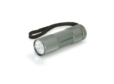 FLASHY. Taschenlampe aus Aluminium mit 9-LEDs