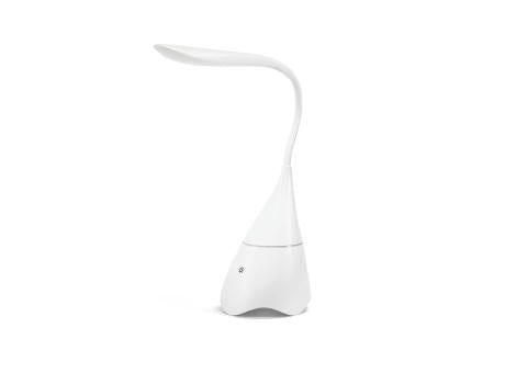 GRAHAME. Tragbare Schreibtischlampe mit Lautsprecher und 5 Stunden Akkulaufzeit aus Recyceltes ABS (100% rABS)