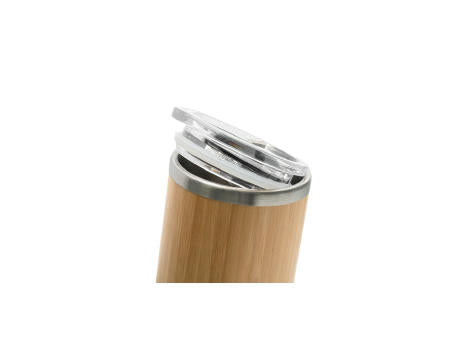 LYCKA. Becher aus Bambus und Edelstahl, 350 ml