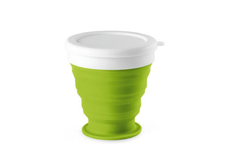 ASTRADA. faltbarer Reisebecher aus Silikon und PP 250 ml