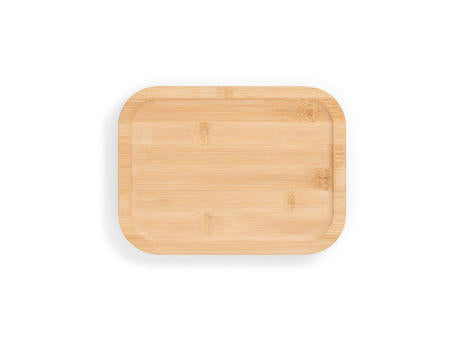 PORTOBELLO. Lunchbox. Hermetische Dose aus Borosilikatglas und Bambusdeckel 1000 mL