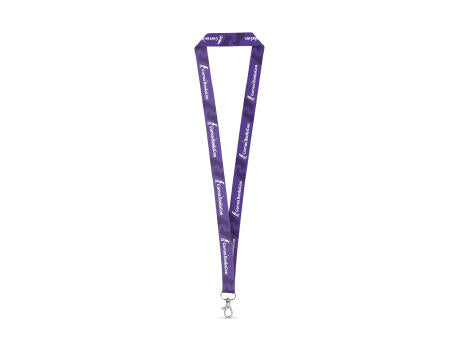 WINDSOR. SET Lanyard SUBLIMATION Long II (20 mm) aus recyceltem Polyester (100% rPET) mit 20 mm Schnappkarabiner